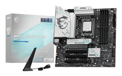 Placa-mãe MSI B860M de jogos PLUS WIFI Intel B860 LGA 1851 (Socket V1) micro ATX
