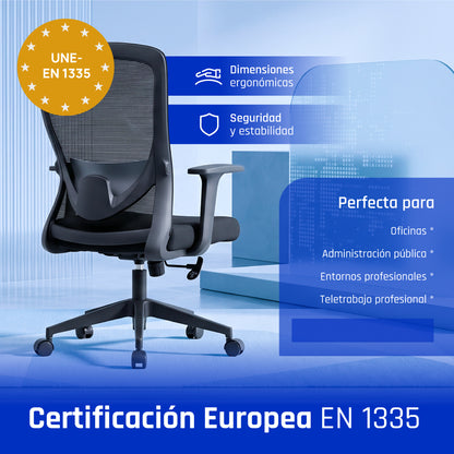 Cadeira iggual Silla oficina Ergoline EN1335 150kg - imagem 9