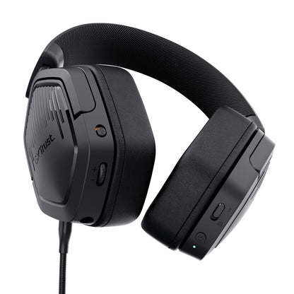 Auscultadores Gaming sem fios com microfone Trust Gaming GXT 493PS Carus PS5/ Jack 3.5/ Bluetooth/ preto