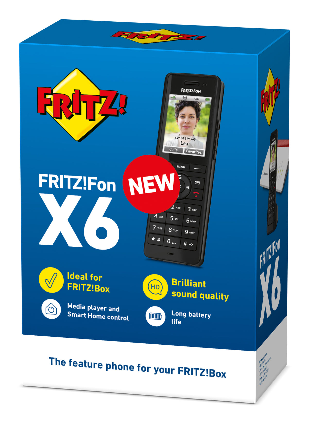 Telefone sem Fios FRITZ! Fon X6 Teléfono inalamb.DECT Preto - imagem 9