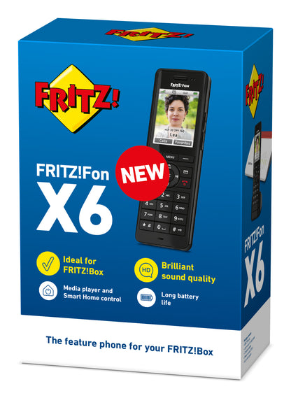 Telefone sem Fios FRITZ! Fon X6 Teléfono inalamb.DECT Preto - imagem 9
