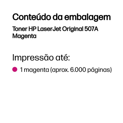 HP Toner 507A / CE403A Magenta Standard - imagem 4