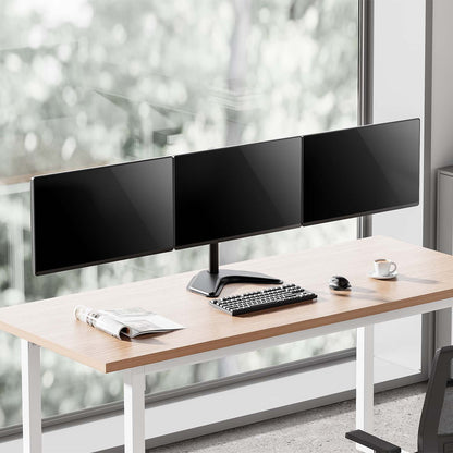 Suporte de secretária para 3 monitores Aisens DT27TSR-287/ giratório/ inclinação/ Swivel 10kg