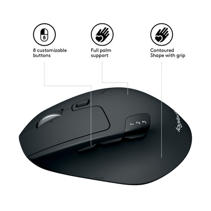 Rato Logitech M720 Triathlon / 910-004791 preto - imagem 13
