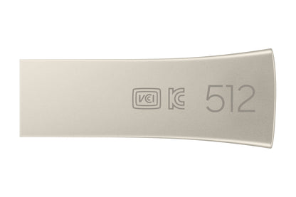 Pen USB Samsung Bar Plus 512GB USB 3.1 Champaign prateado