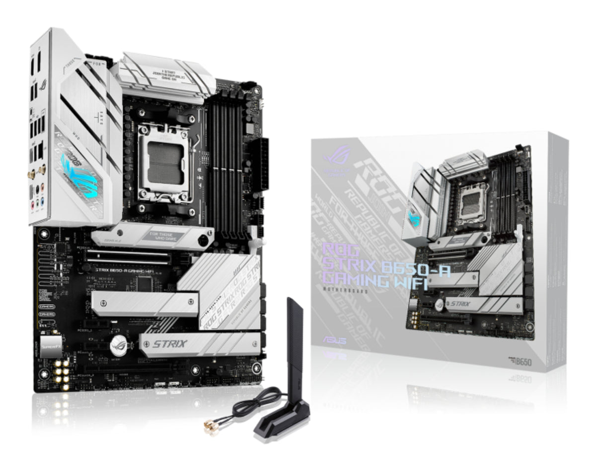 Placa-mãe ASUS ROG STRIX B650-A de jogos WIFI / 90MB1BP0-M0EAY0 preto, prateado - imagem 4