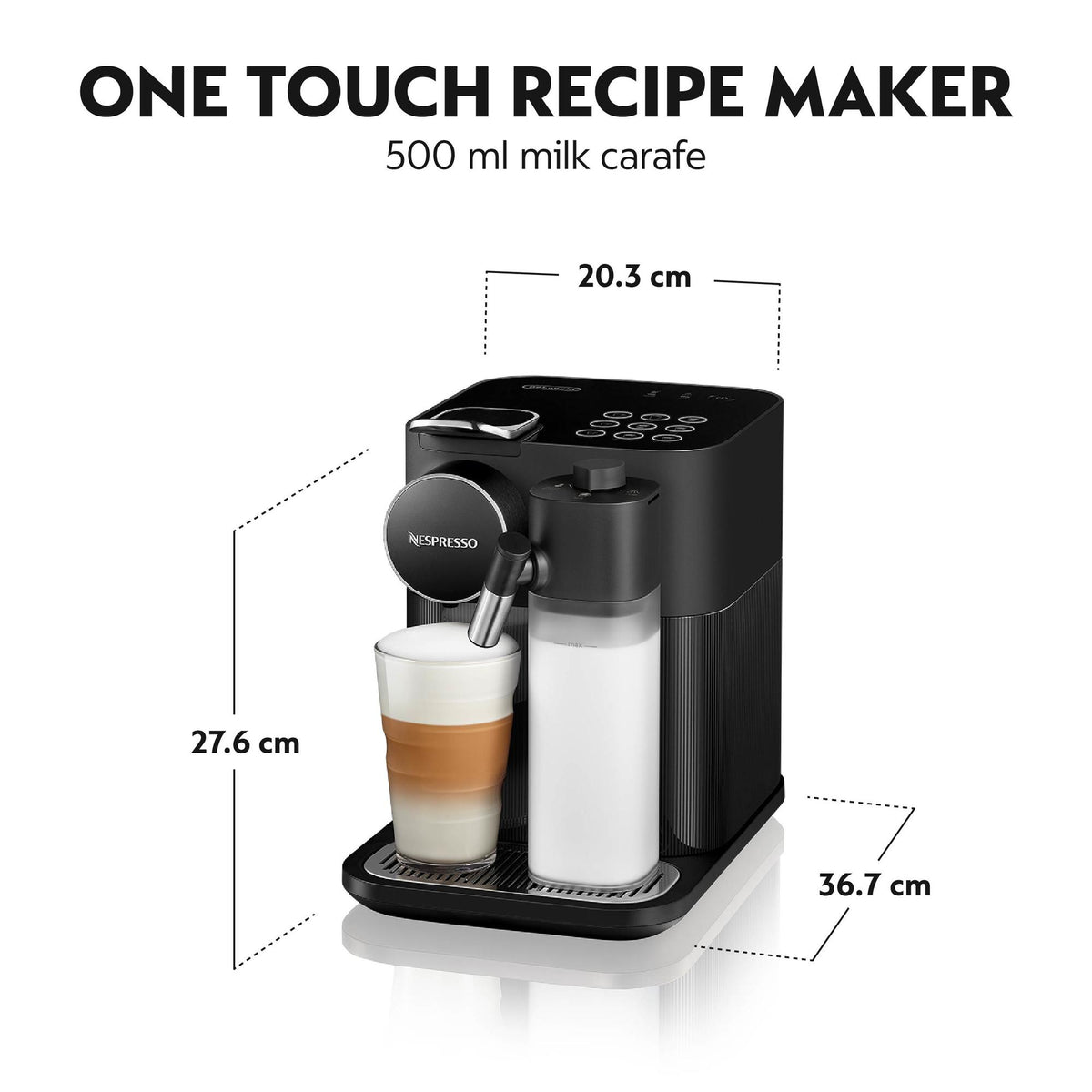 Máquina de Café De’Longhi Nespresso Gran Lattissima / EN640.B preto - imagem 13