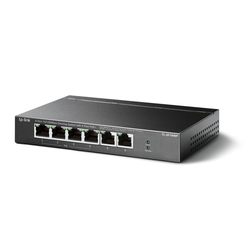 TP-Link TL-SF1006P Switch PoE de 6 portas/ RJ-45 10/100