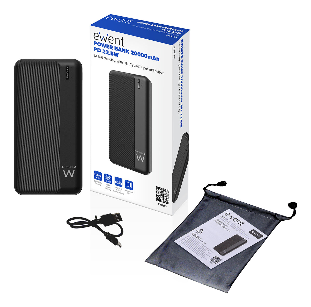 Powerbank Ewent 20000mAh PD 22,5W - imagem 7