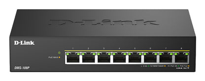 Switch de Rede D-Link DMS-108P/E 8x2.5mG PoE 230W