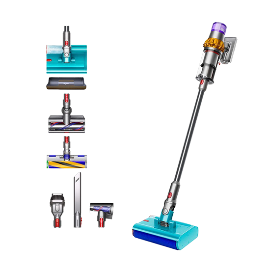 Dyson Vacuum Cleaner V15s Detect Dry and Wet Submarine - Nickel-Satin Yellow
