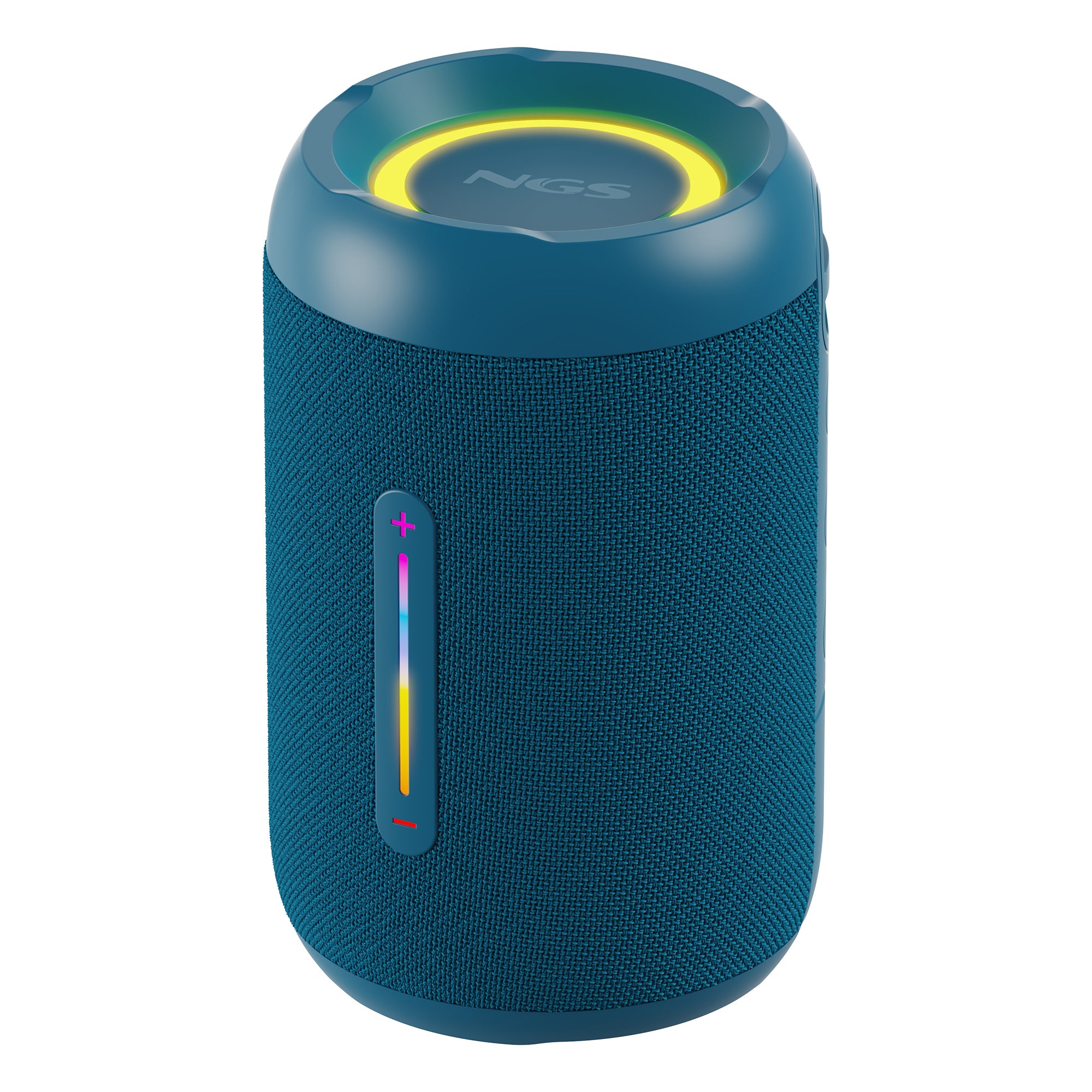 Coluna NGS Furia 2 azul BT Rgb IPX7