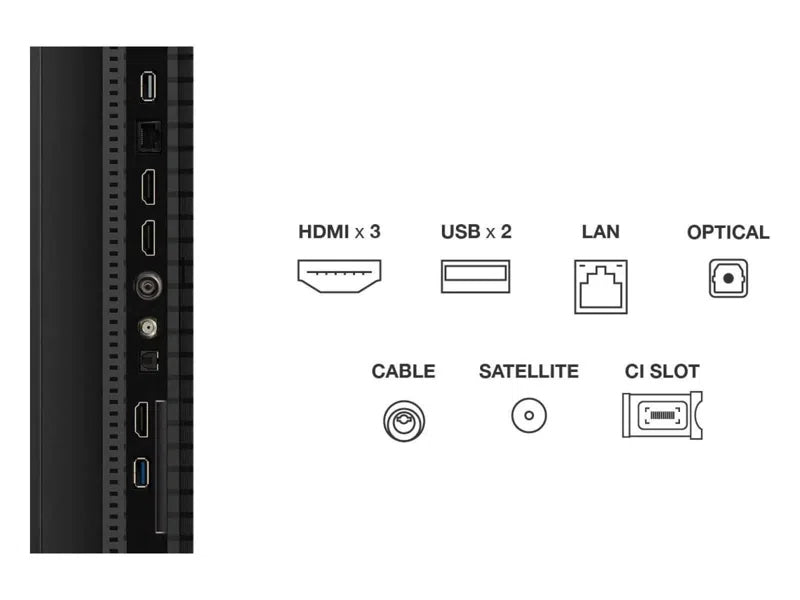 Televisão TCL 50T69C TV 50" Qled 4K Google TV Onkyo - imagem 6