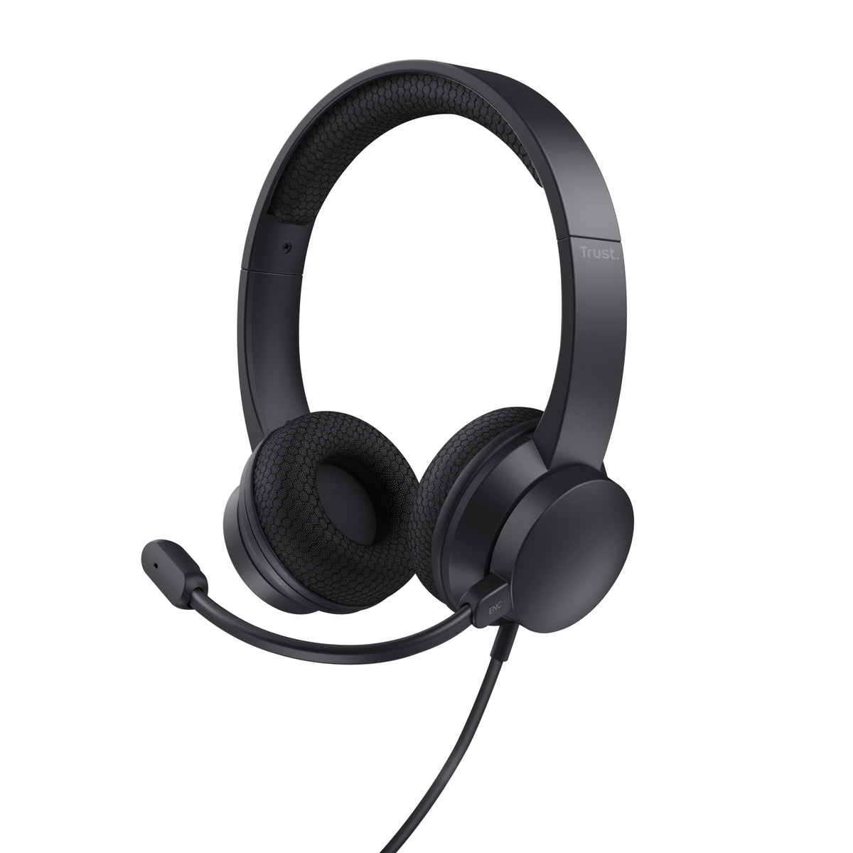 Auscultadores Trust Ayda/ com microfone/ USB/ preto
