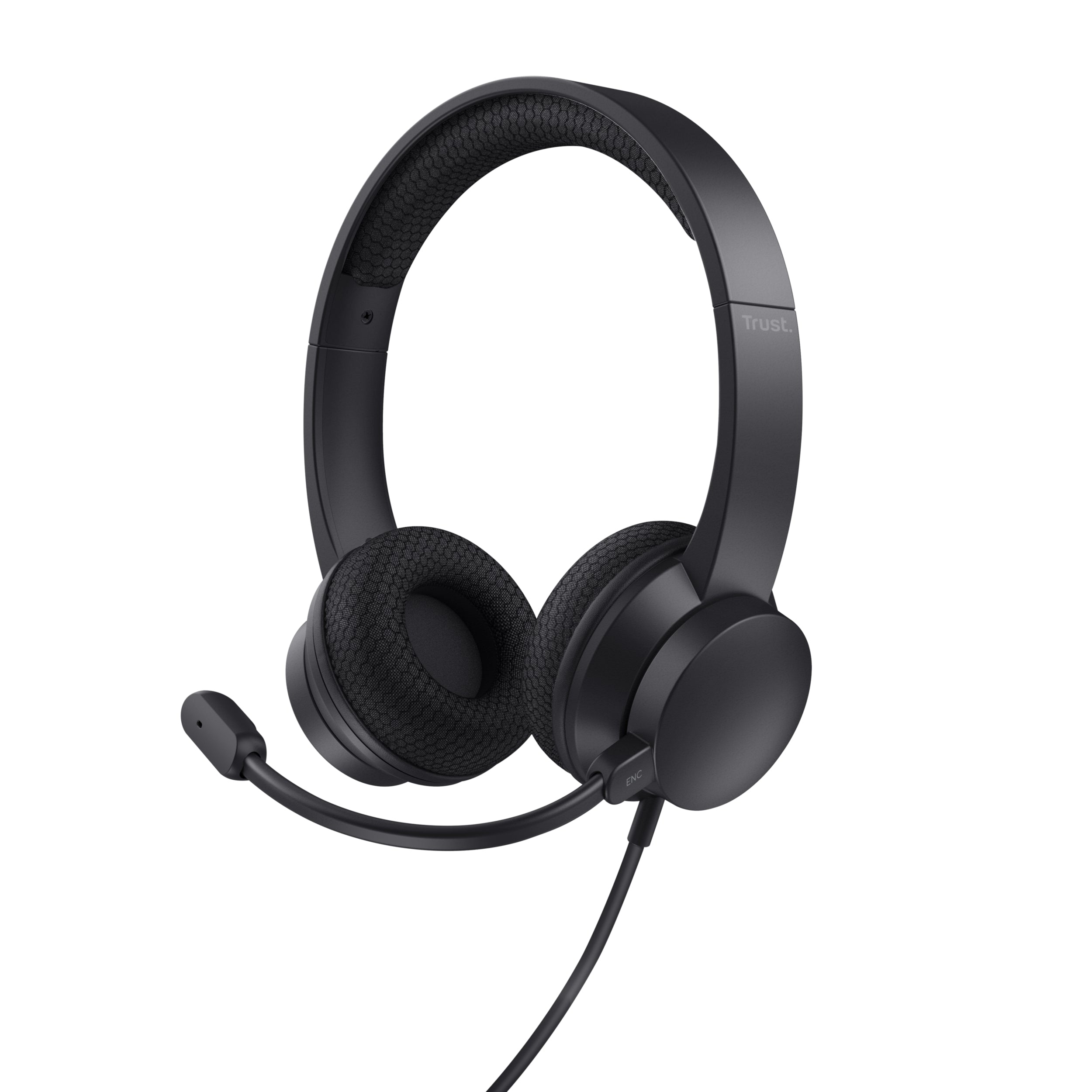 Auscultadores Trust Ayda/ com microfone/ USB/ preto