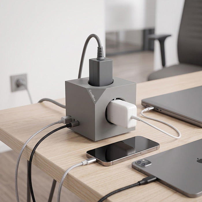 Coolbox CUBIK 3 Enchufes Cubo Magnético Carga USB - imagem 7