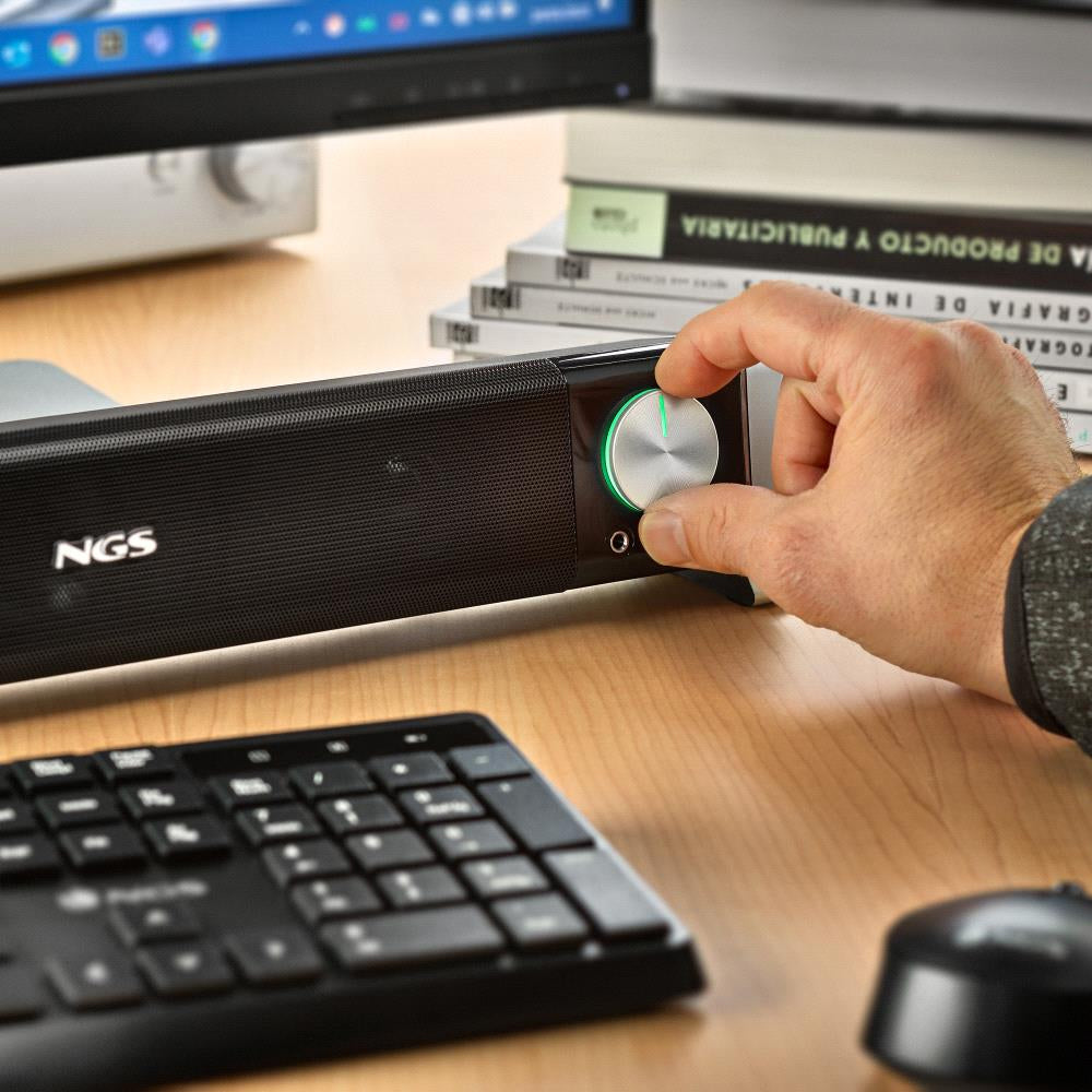 Coluna NGS Barra de Som PC Sem Fios 200W BT - imagem 11