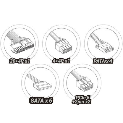 Fonte de Alimentação MARS Gaming MPIII 850W, 85% EF, SMD SILENT - imagem 9