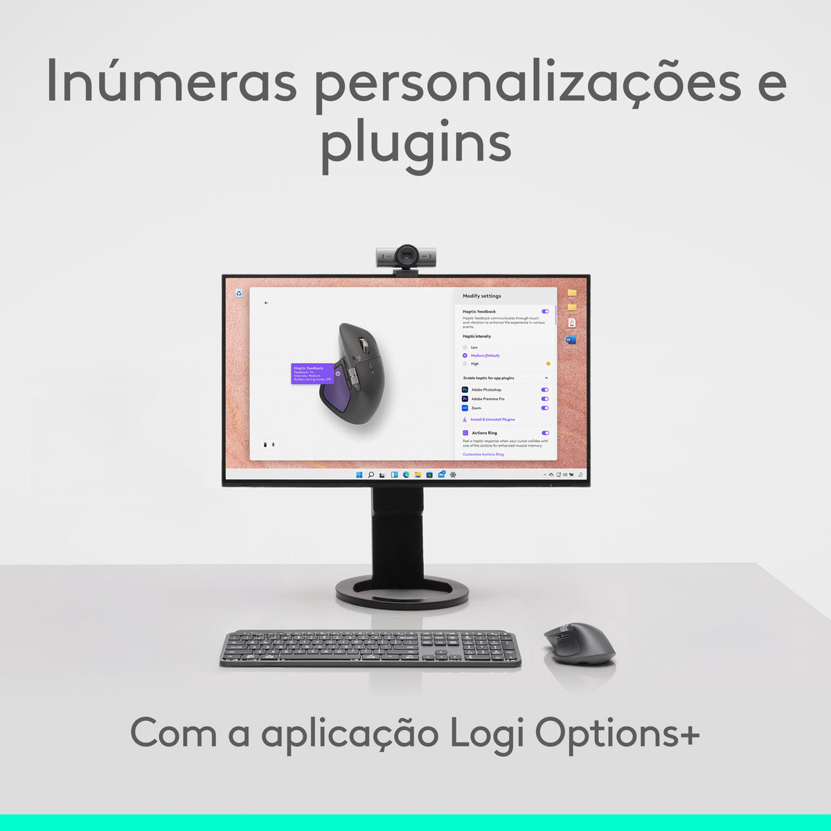 Rato Logitech MX Master 4 for Mac / 910-007577 prateado - imagem 21