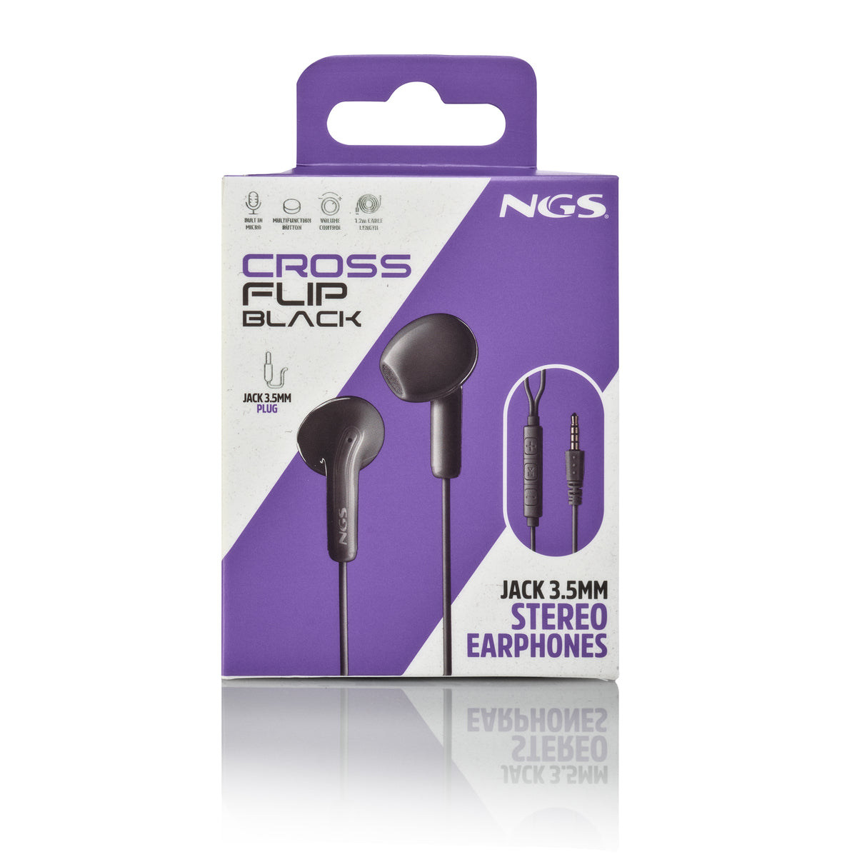 Auscultadores NGS Auricular Preto Estéreo Cable JACK 3.5 Mm - imagem 11