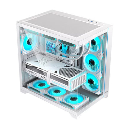 Caixa de Computador Hiditec Caja ATX Gaming H3 PRO ARGB branco - imagem 5