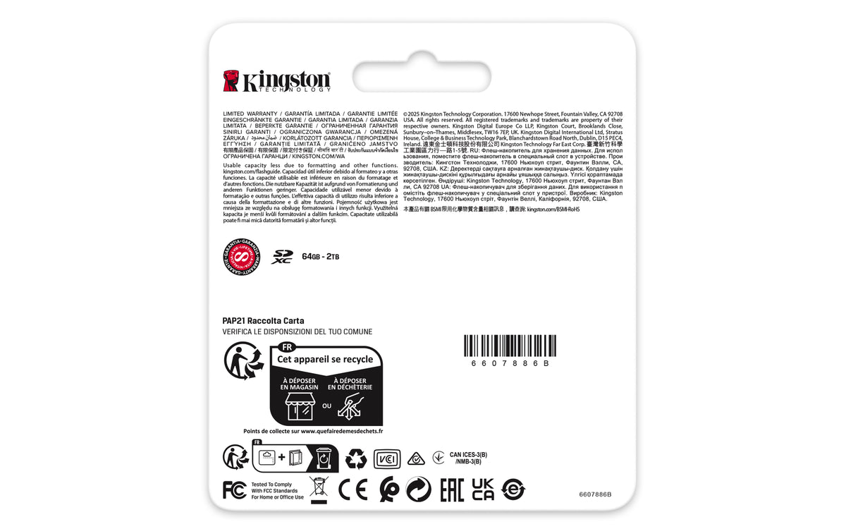 Cartão de Memória Kingston Cartão SD Canvas React Plus 1TB V60 / SDR2V6/1TB preto - imagem 4