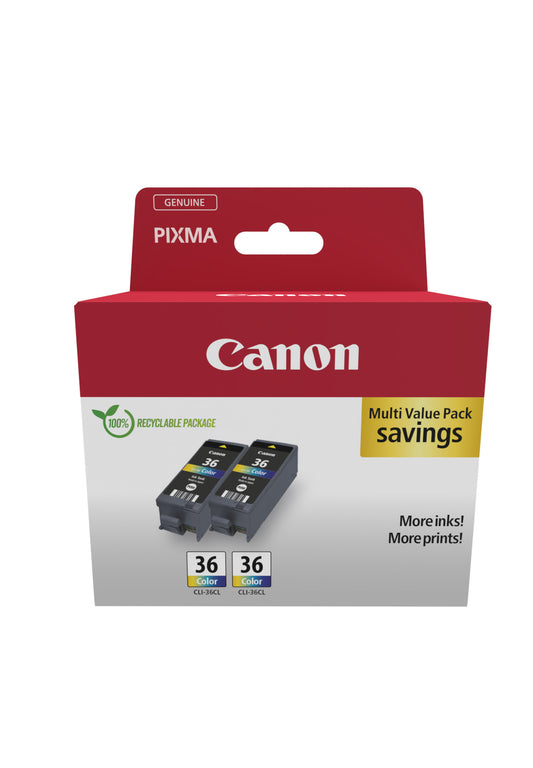 Canon Ink CLI-36 / 1511B025 C,M,e