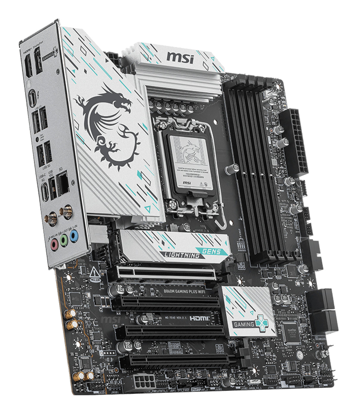 MSI Placa Base B860M de jogos PLUS WIFI mATX D5 1851 - imagem 8