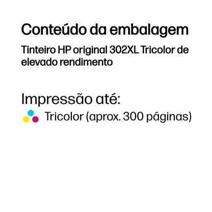 HP Ink 302XL / F6U67AE C,M,e XL - imagem 4