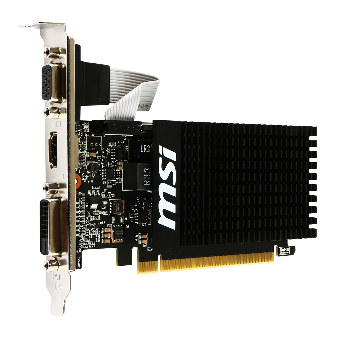 Placa gráfica MSI VGA NVIDIA GT 710 2GD3H LP 2GB DDR3 - imagem 5