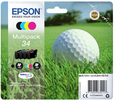 Epson Ink 34 / C13T34664010 BK,C,M,e Multipack - imagem 9
