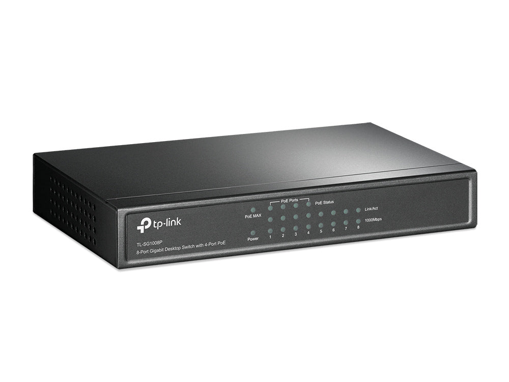 Switch de Rede TP-LINK TL-SG1008P 8xGB 4xPoE - imagem 6