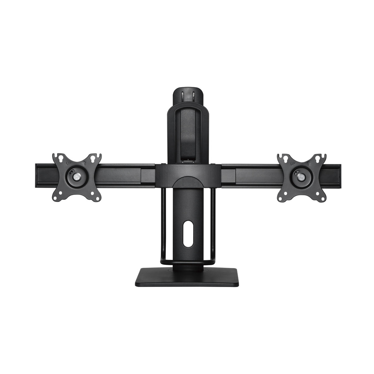 Suporte de secretária com contrapeso para 2 monitores Aisens DT27TSR-065/ Giratório/ Inclinação/ Amarração 6kg