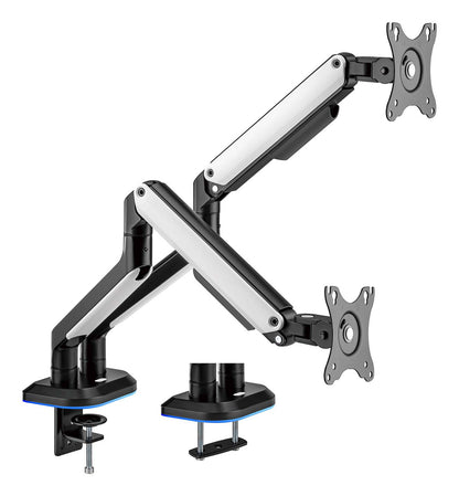 Suporte para jogos para 2 Aisens DT32TSR-297/ Monitores até 9kg/ com RGB Lighting
