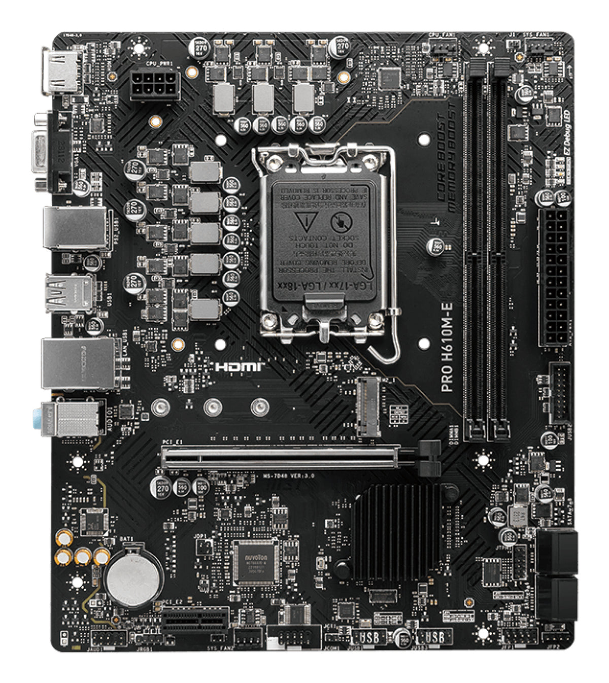 MSI Placa Base PRO H610M-E DDR5 mATX 1700 - imagem 6