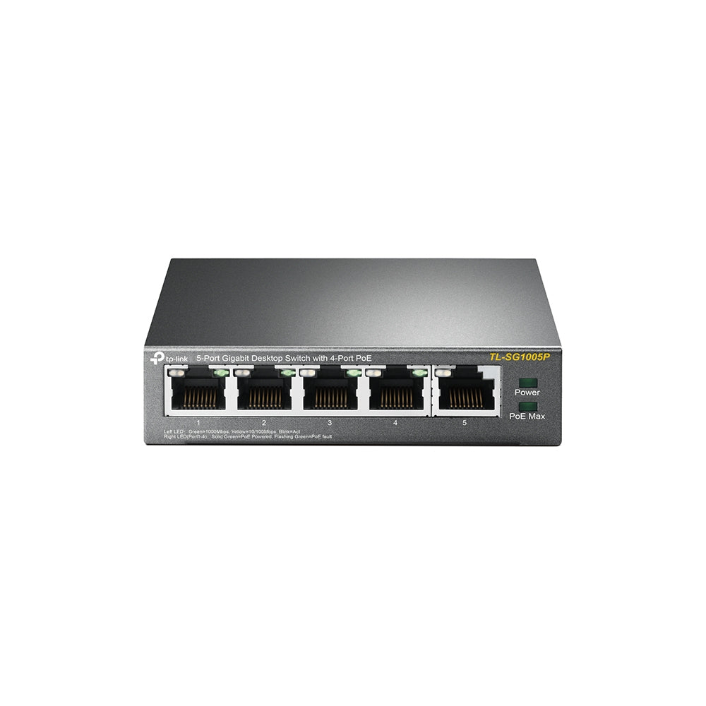 Switch de Rede TP-LINK TL-SG1005P 5xGB 4xPoE