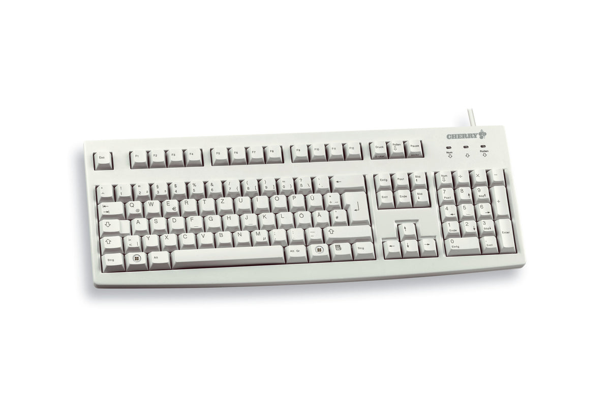 Teclado CHERRY G83-6105 DE / G83-6105LUNDE-0 cinzento