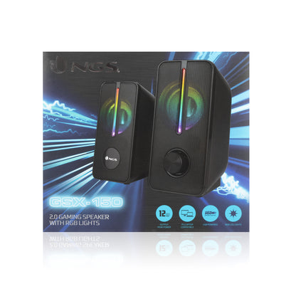 Coluna NGS Colunas de jogos RGB 12W USB GSX-150 - imagem 7