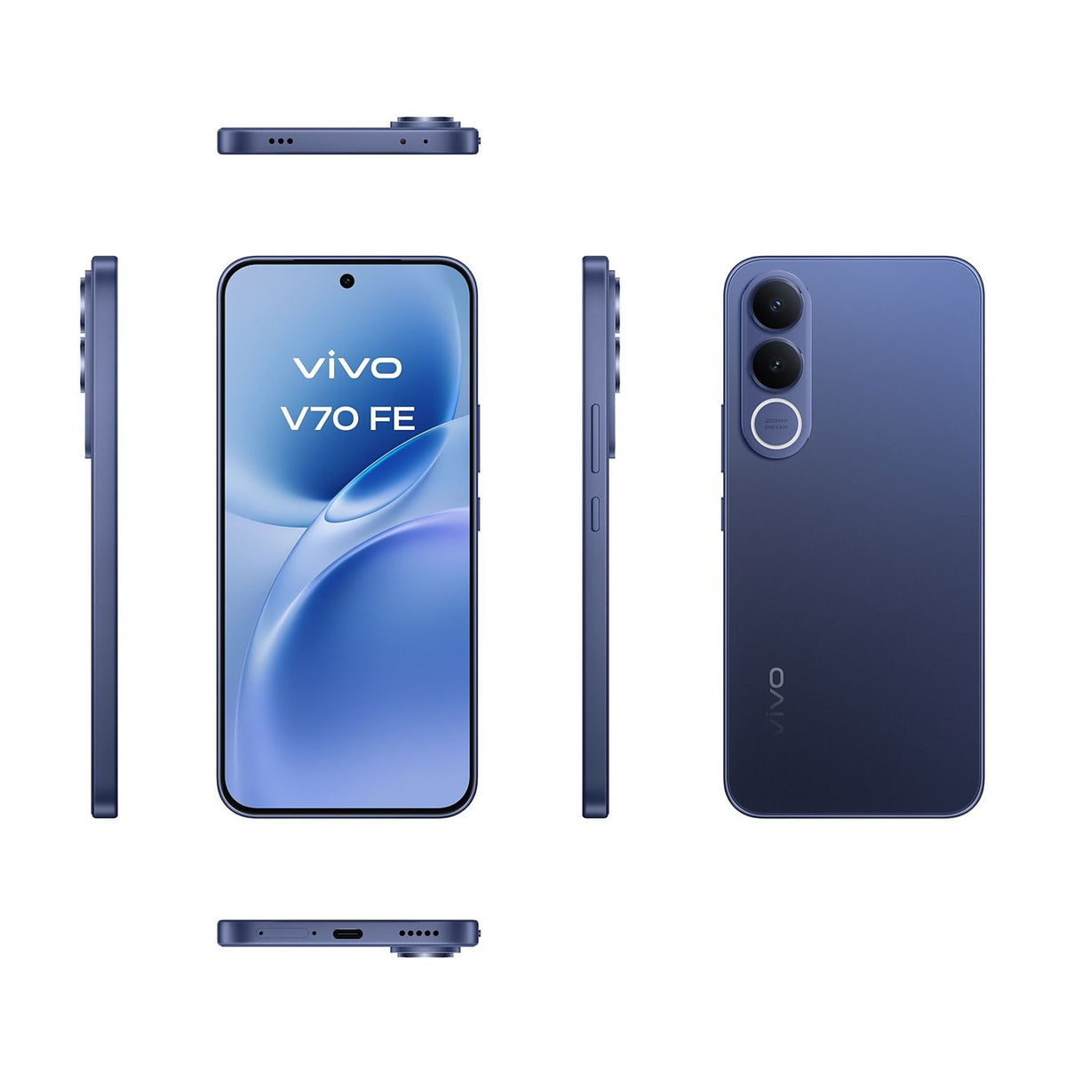 Vivo V70 FE 8GB/ 512GB/ 6,83" Smartphone / 5G/ Azul / Inclui Cargador + auscultadores