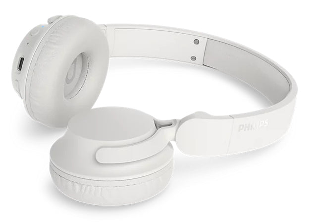 Auscultadores Philips TAH4500WT/ sem fios/ com microfone/ Bluetooth/ Branco