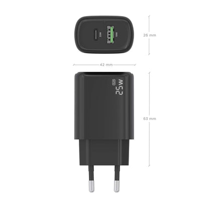 Carregador Aisens GaN 25W USB-C PD 3.0 USB-A QC3.0 - imagem 6