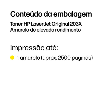 HP toner 203X XL Amarelo - imagem 4