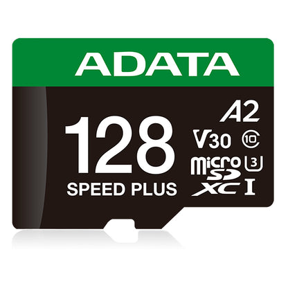 Cartão de Memória ADATA Speed Plus microSDXC UHS-I 128GB U3 V30 A2