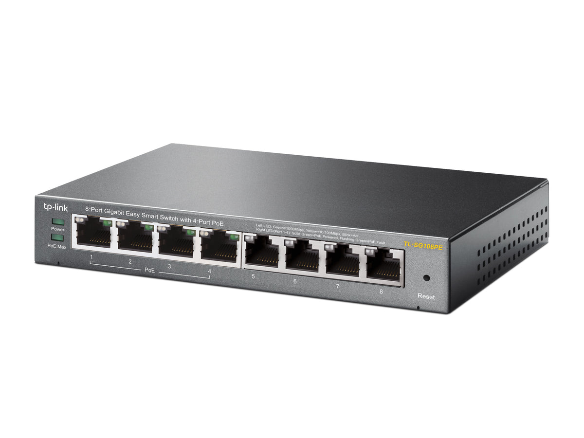 Switch de Rede TP-LINK TL-SG108PE 8xGB 4xGB PoE - imagem 6