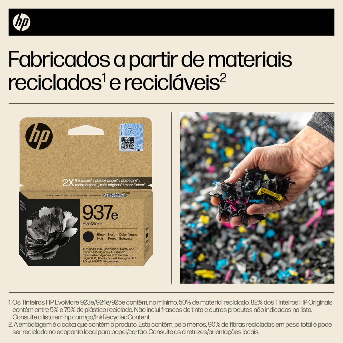 HP Ink 937E / 4S6W9NE preto XL - imagem 3