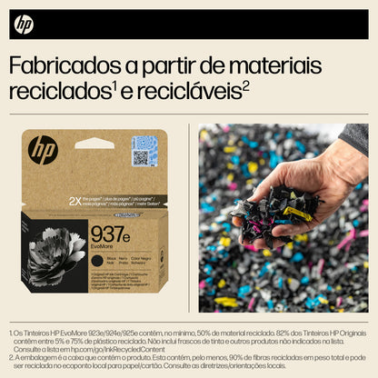 HP Ink 937E / 4S6W9NE preto XL - imagem 3