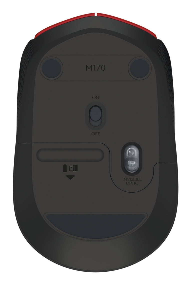 Rato Logitech M171 / 910-004641 preto, vermelho - imagem 2