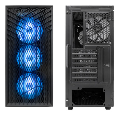 Caixa de Computador Coolbox Caja Gaming ATX GA300 GRIDLINE preto - imagem 7