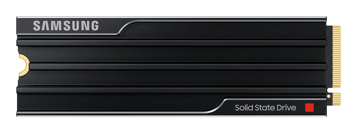 Samsung 9100 PRO Heatsink PCIe® 5.0 NVMe™ M.2 SSD - 1 TB Breakthrough PCIe® 5.0 performance Push PCIe® 5.0 performance to the max. 9100 PRO with Heatsink achieves lightning-fast sequential read/write speeds up to 14,800/13,400 MB/s, two times faster 