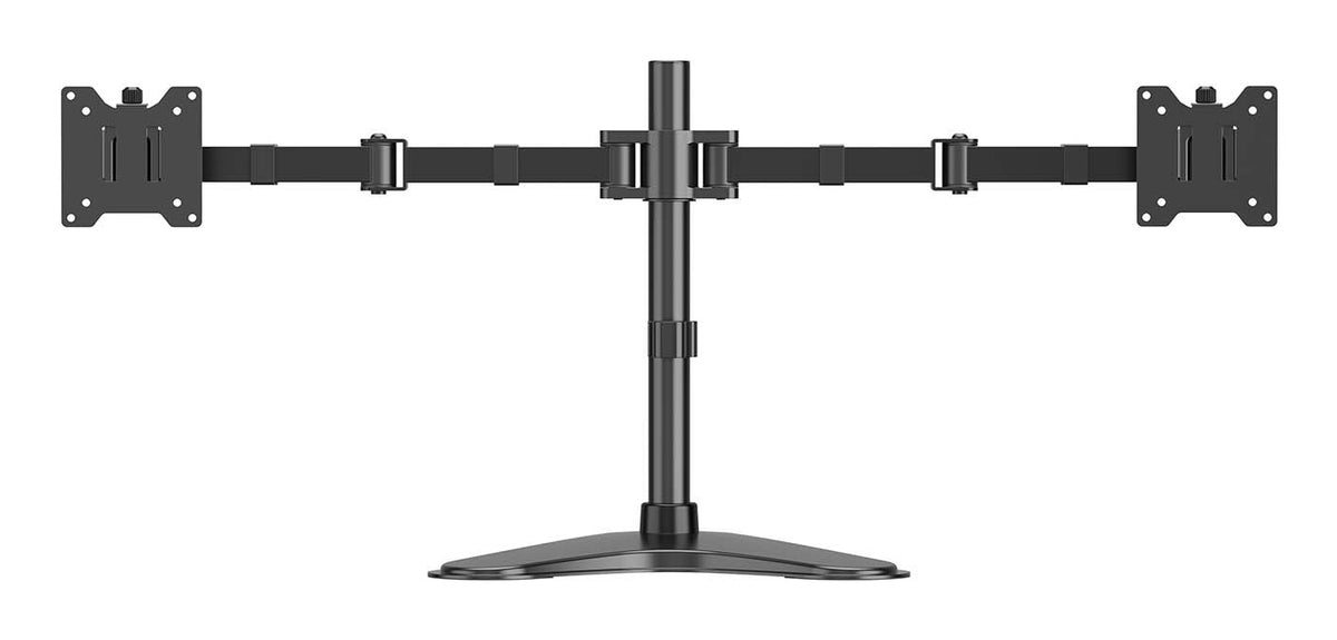 Suporte de secretária para 2 monitores Aisens DT35TSR-361/ Girar/ Inclinar/ Amarrar 20kg